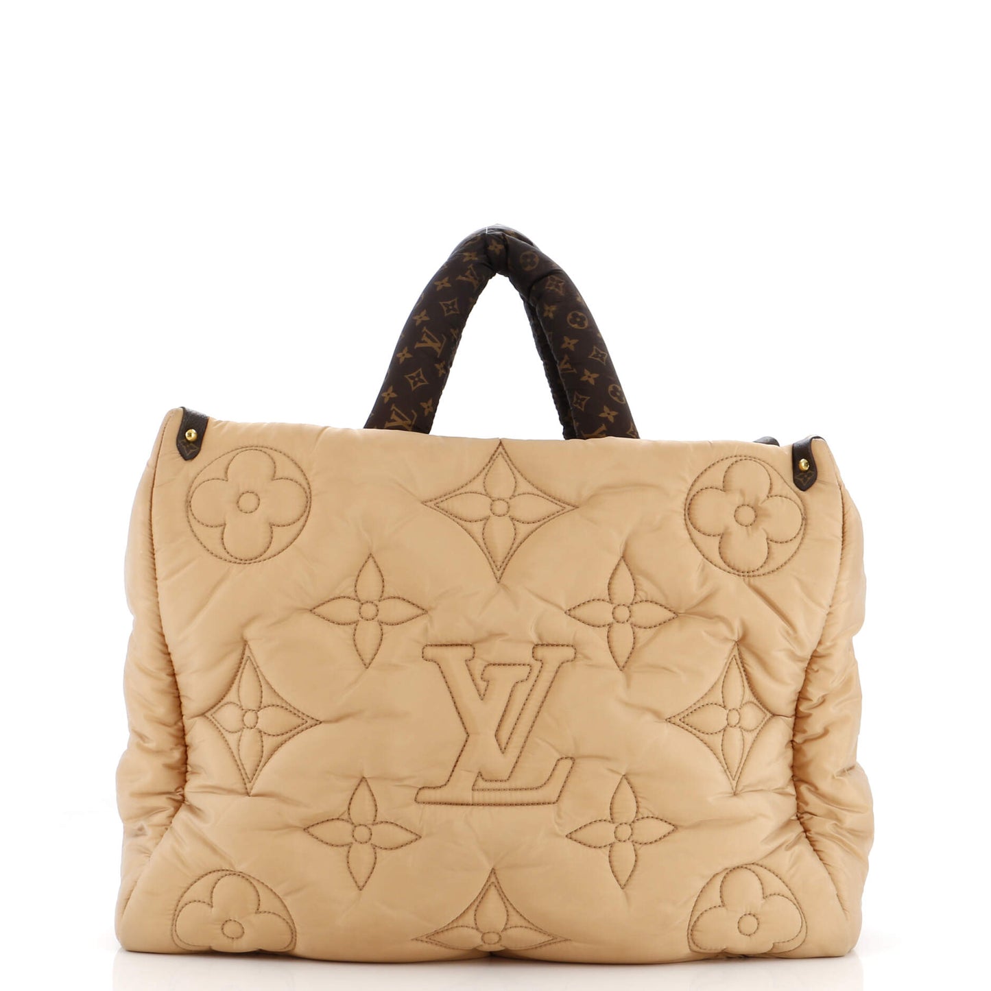 Louis Vuitton Pillow OnTheGo Tote Monogram Quilted Econyl Nylon GM
