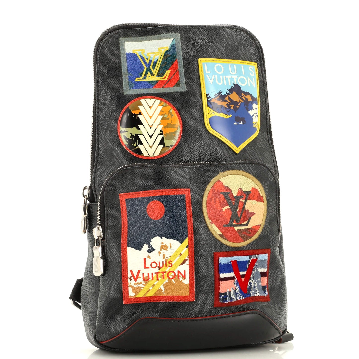Louis Vuitton Avenue Sling Bag Alps Patches Damier Graphite