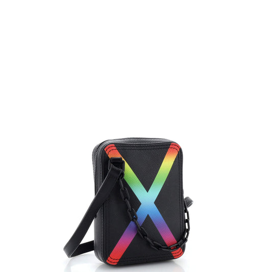 Louis Vuitton Danube Messenger Bag Rainbow Taiga Leather