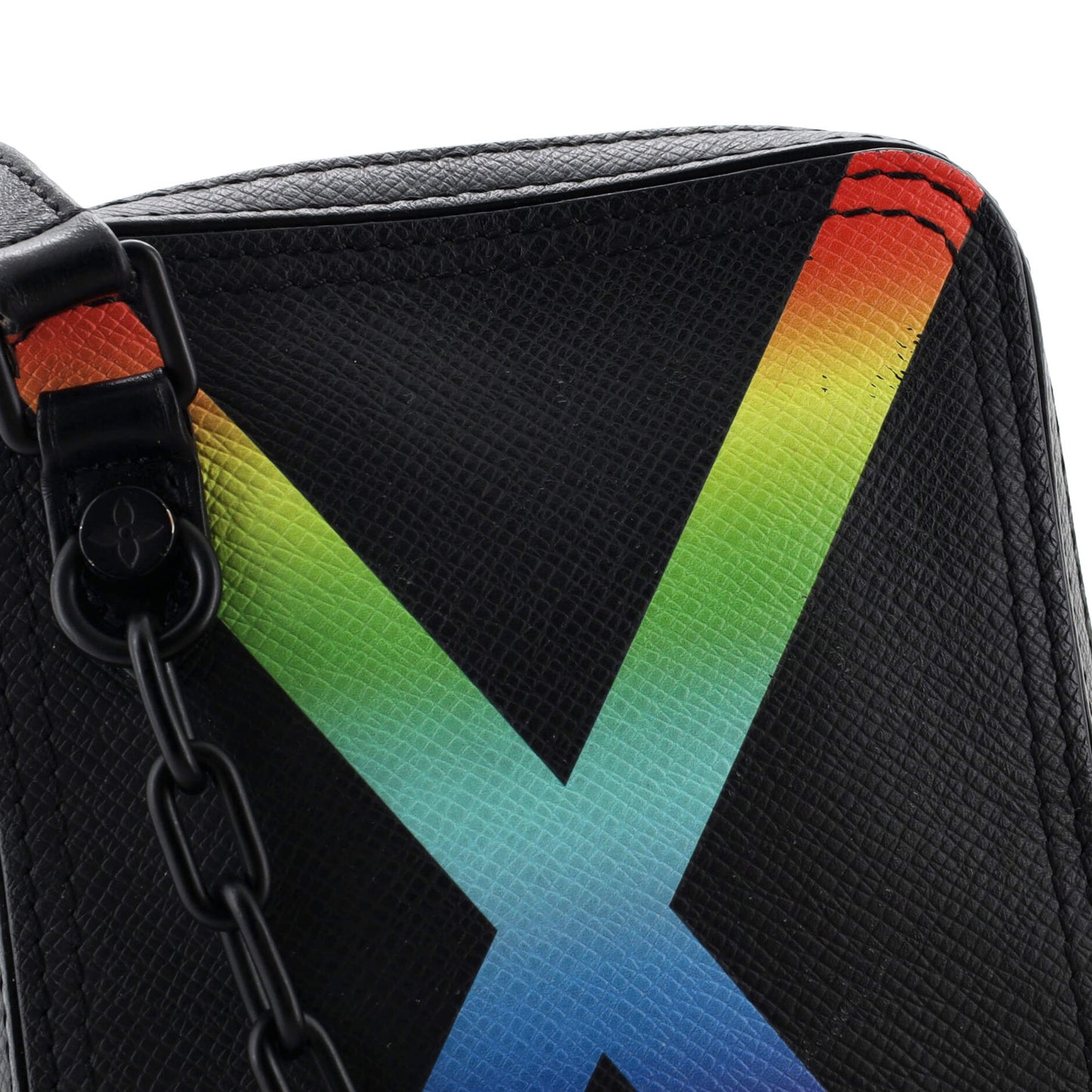 Louis Vuitton Danube Messenger Bag Rainbow Taiga Leather