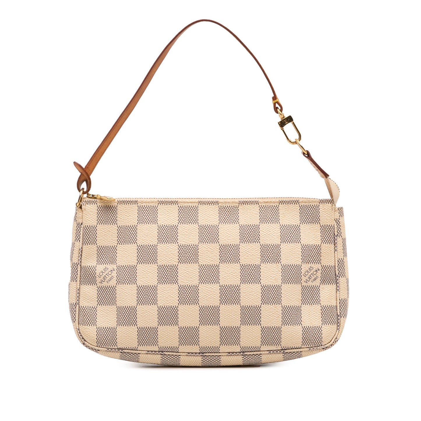 White Louis Vuitton Damier Azur Pochette Accessoires Shoulder Bag