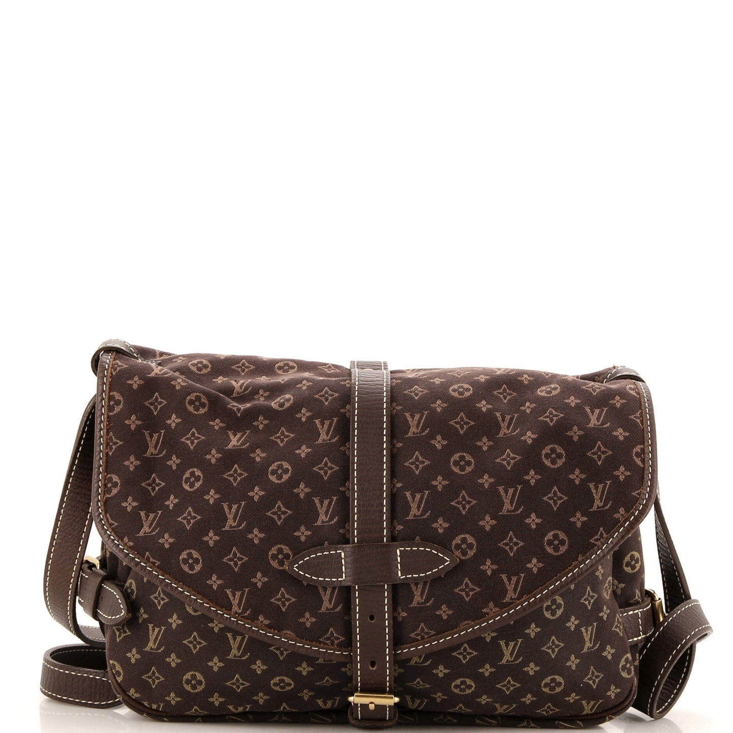 Louis Vuitton Saumur Handbag Monogram Idylle MM
