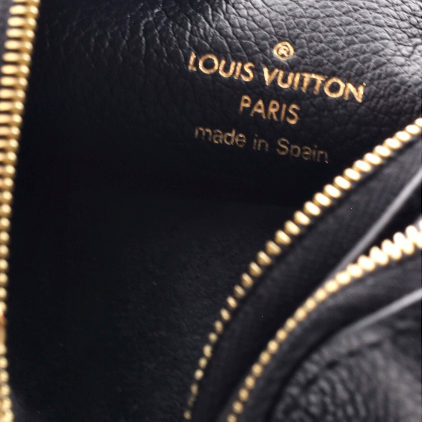Louis Vuitton Double Zip Pochette Monogram Empreinte Leather