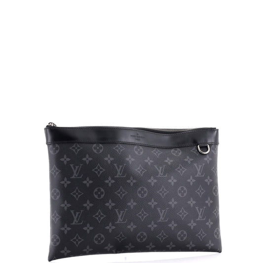 Louis Vuitton Discovery Pochette Monogram Eclipse Canvas GM