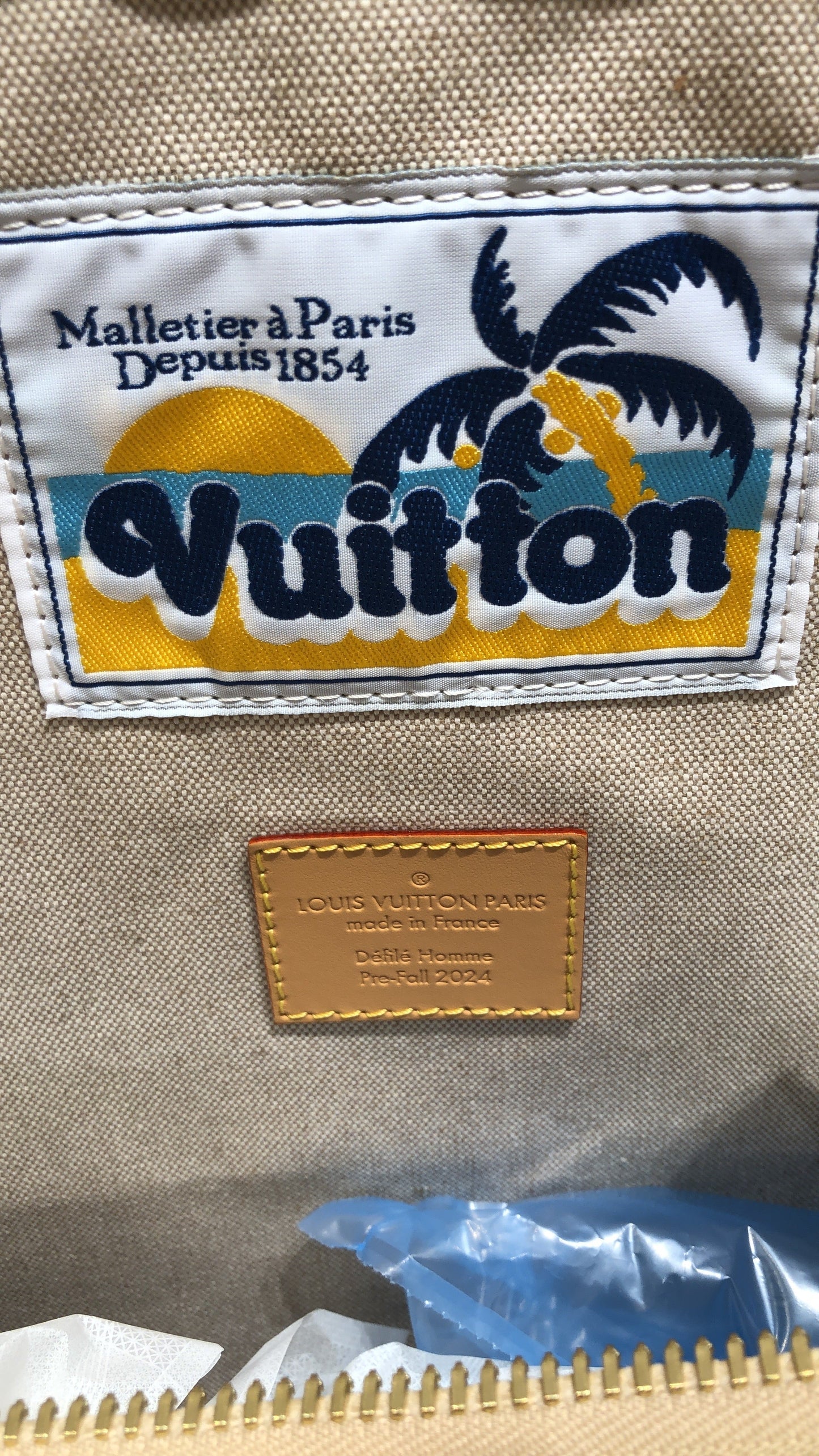 Louis Vuitton Keepall Bandouliere Bag Pharrell Williams Monogram Surfin' Coated Canvas 50