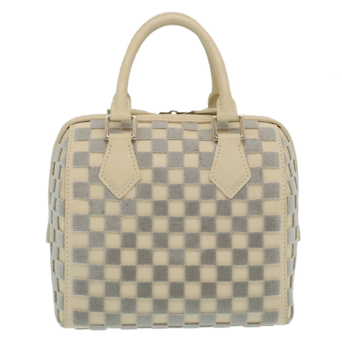 LOUIS VUITTON Damier Cubic Speedy Cube PM Hand Bag White M48909 LV  29243A