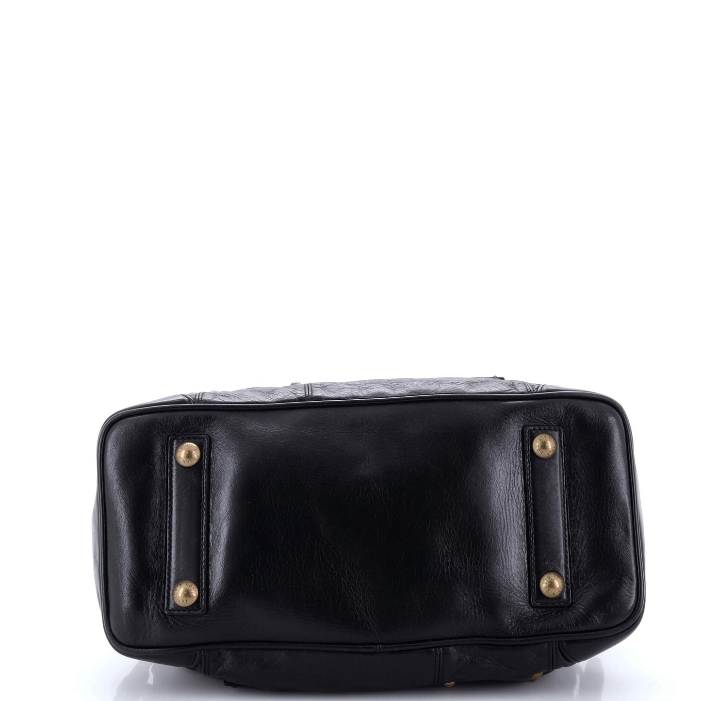 Louis Vuitton Riveting Handbag Studded Lambskin
