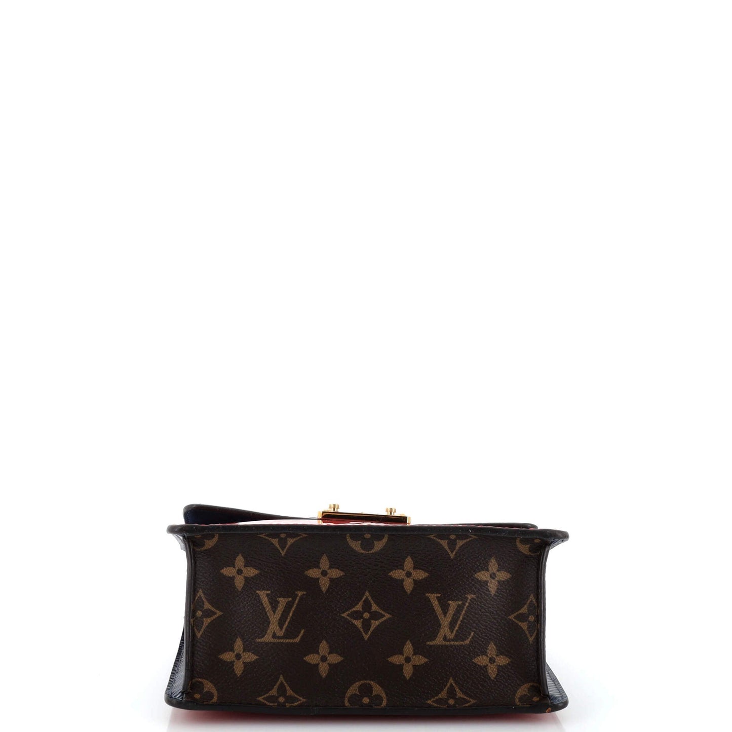 Louis Vuitton Spring Street NM Handbag Monogram Vernis with Monogram Canvas and Epi Leather