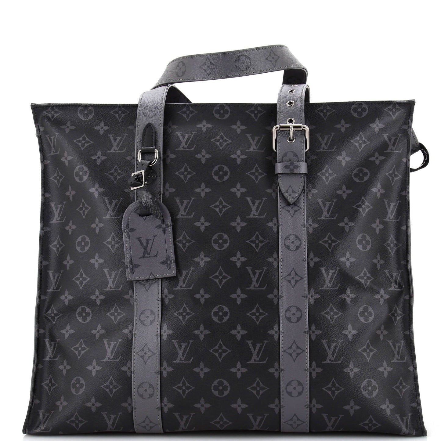 Louis Vuitton New Cabas Zippe Bag Reverse Monogram Eclipse Canvas GM
