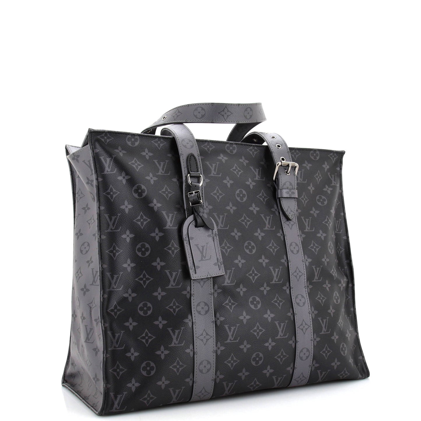Louis Vuitton New Cabas Zippe Bag Reverse Monogram Eclipse Canvas GM