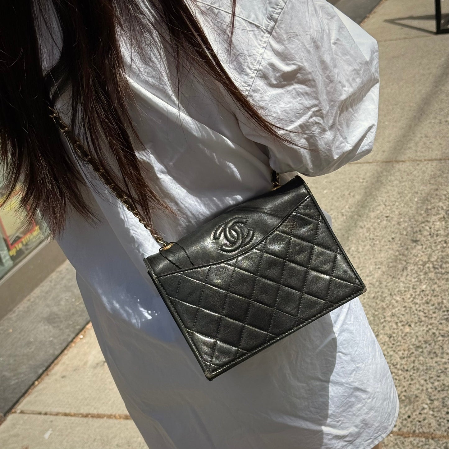 Chanel CC  Quilted Flap Bag