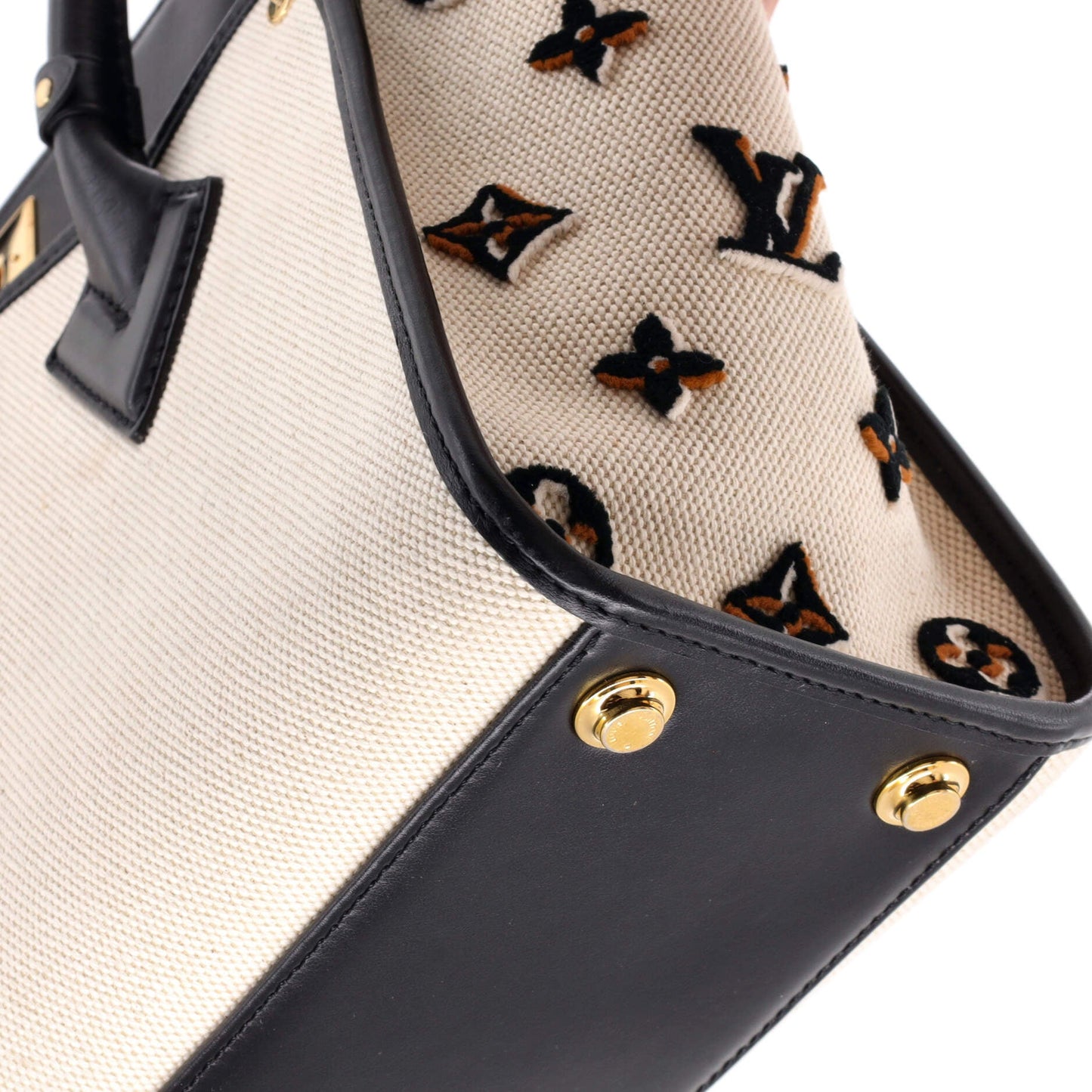 Louis Vuitton On My Side Tote Monogram Tufted Canvas MM