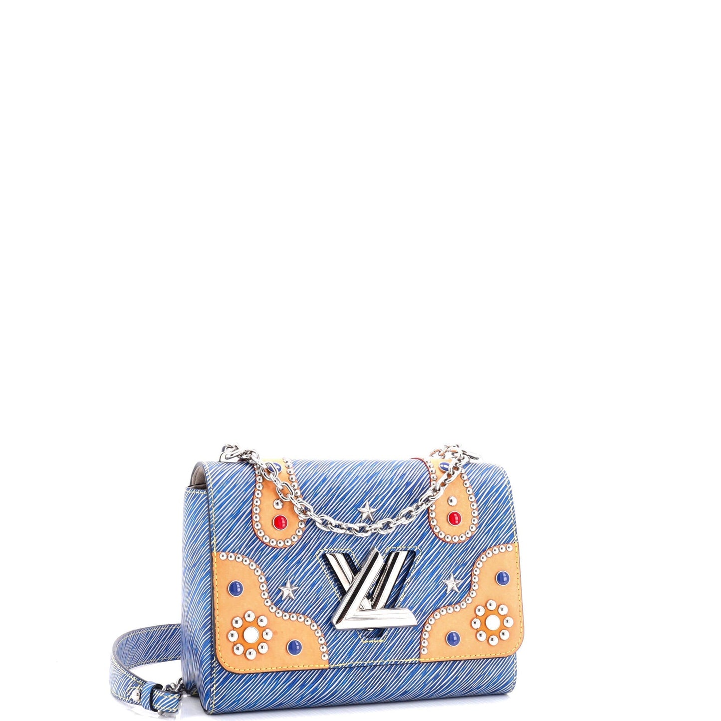 Louis Vuitton Twist Handbag Studded Epi Leather	 MM