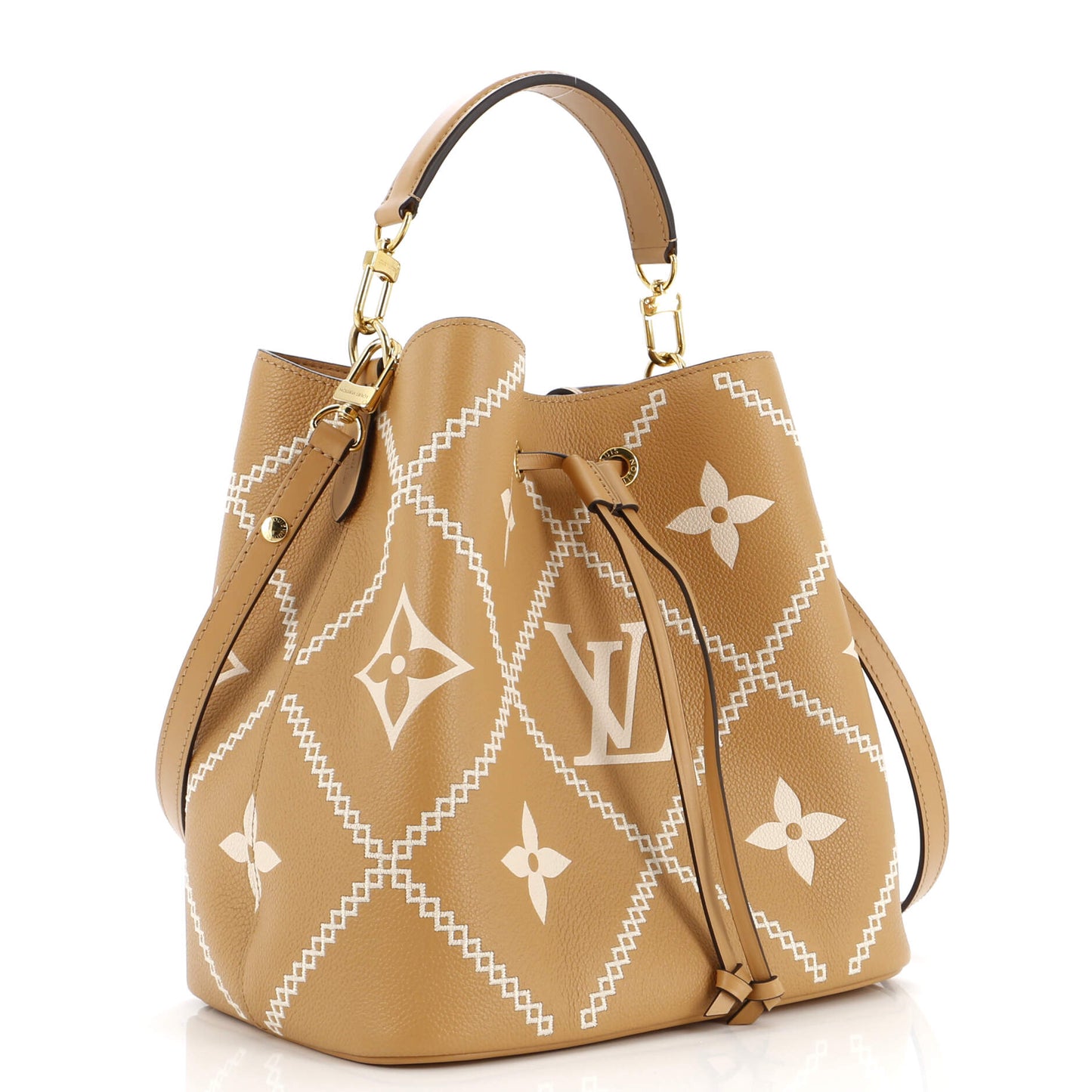 Louis Vuitton NeoNoe Handbag Monogram Empreinte Giant Broderies MM