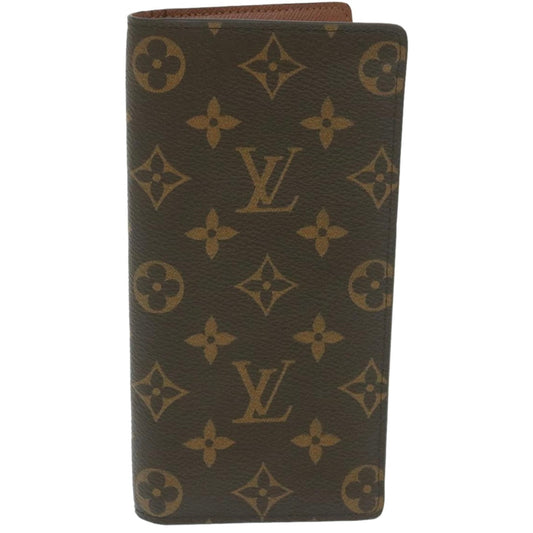 LOUIS VUITTON Monogram Portefeuille Brazza Long Wallet M66540 LV 29436