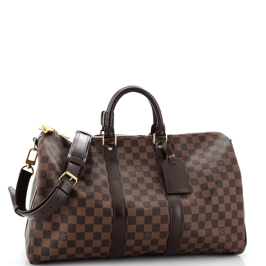 Louis Vuitton Keepall Bandouliere Bag Damier 45