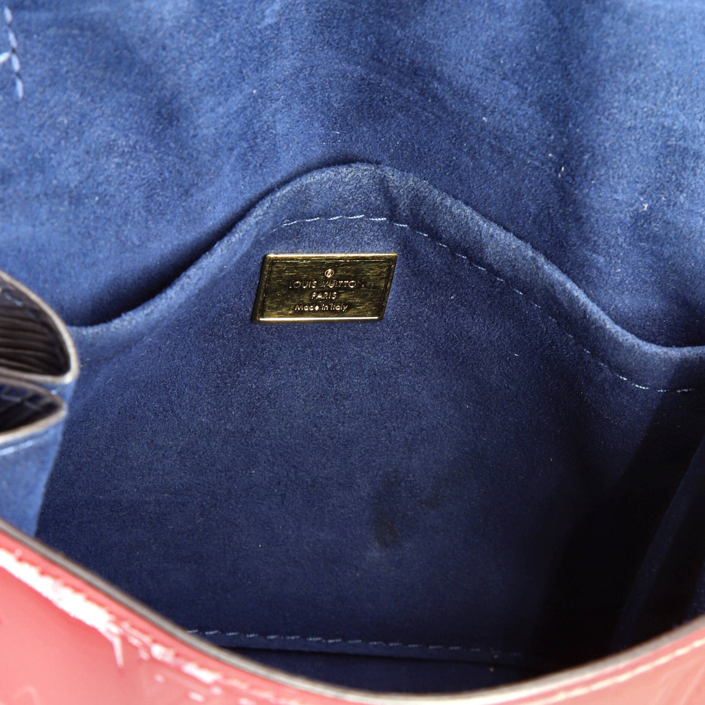 Louis Vuitton Spring Street NM Handbag Monogram Vernis with Monogram Canvas