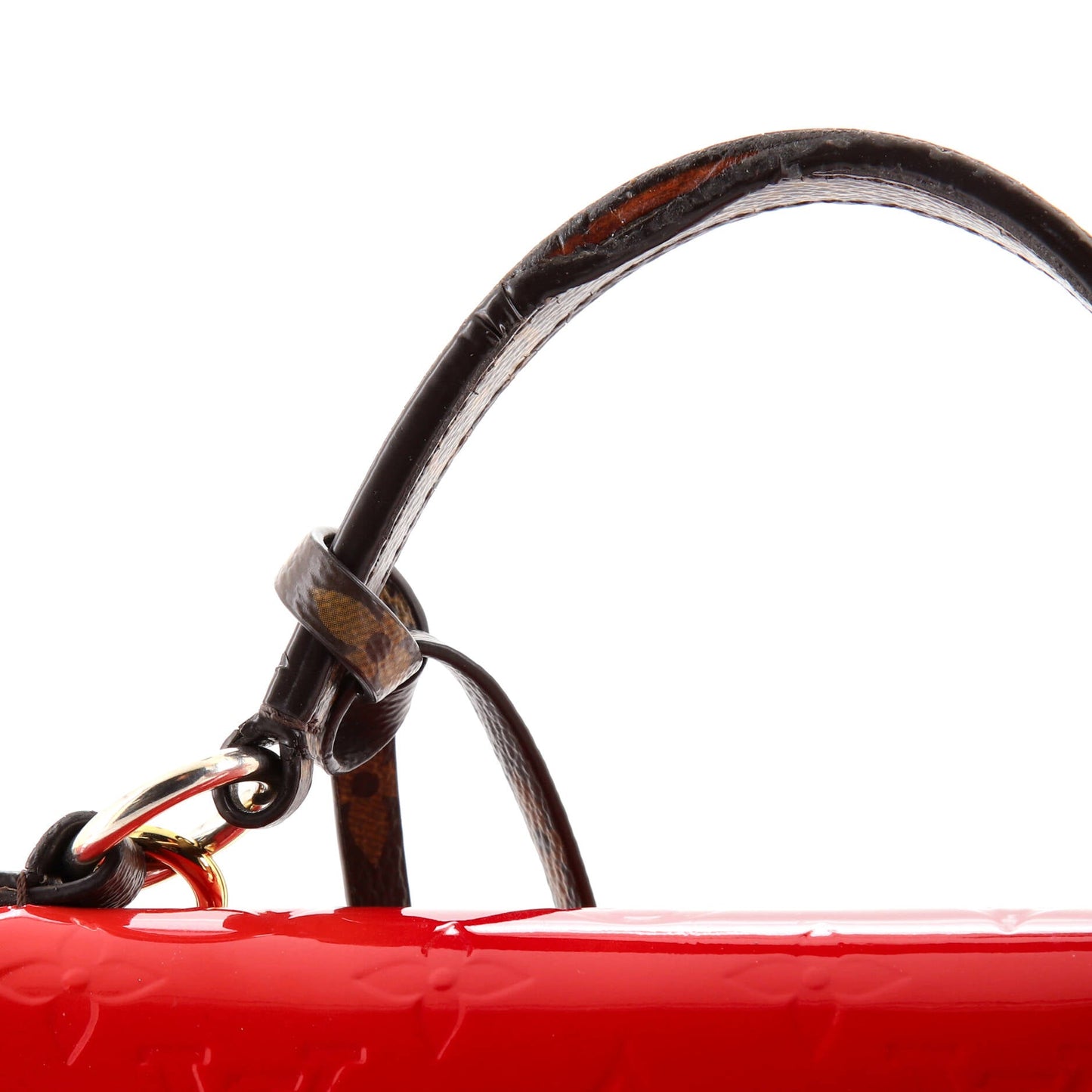 Louis Vuitton Spring Street NM Handbag Monogram Vernis with Monogram Canvas