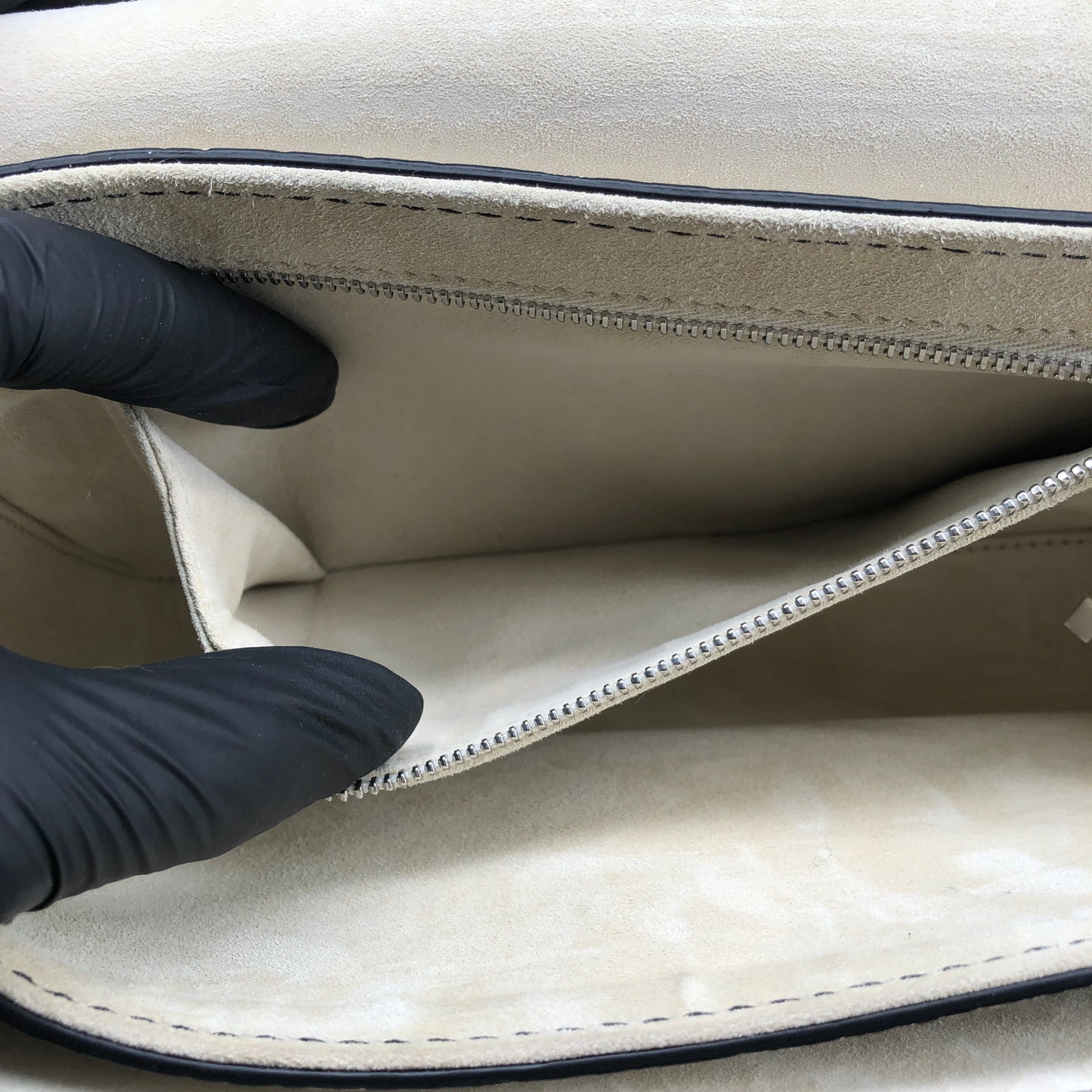Christian Dior Dio(r)evolution Cream Grained Calfskin shoulder Bag
