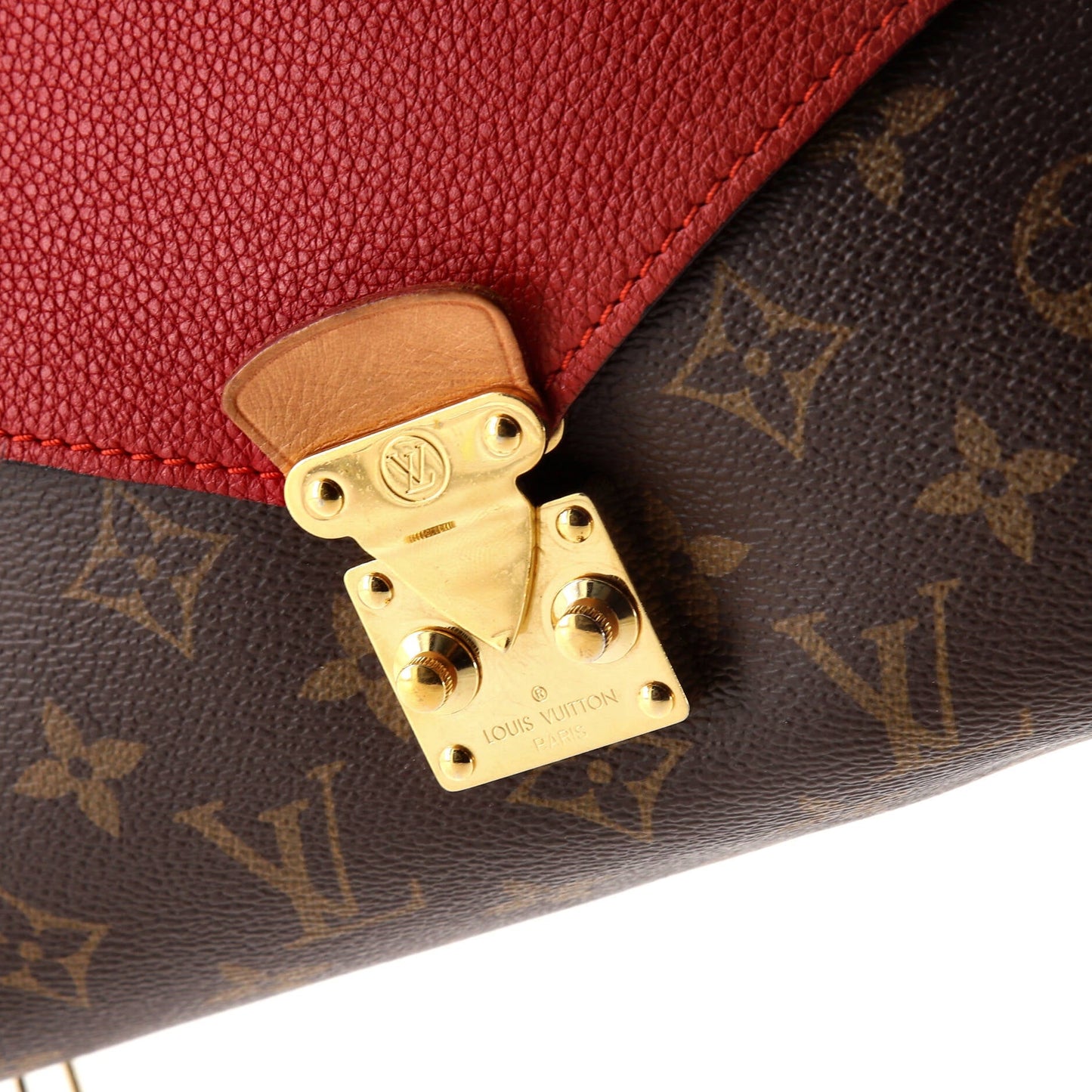 Louis Vuitton Pallas Chain Shoulder Bag Monogram Canvas and Calfskin