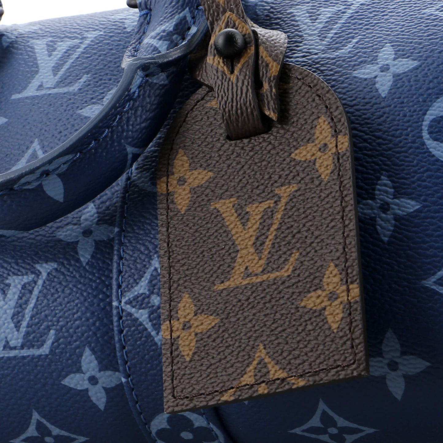 Louis Vuitton Keepall Bandouliere Bag Atlantic Blue Monogram Canvas 25