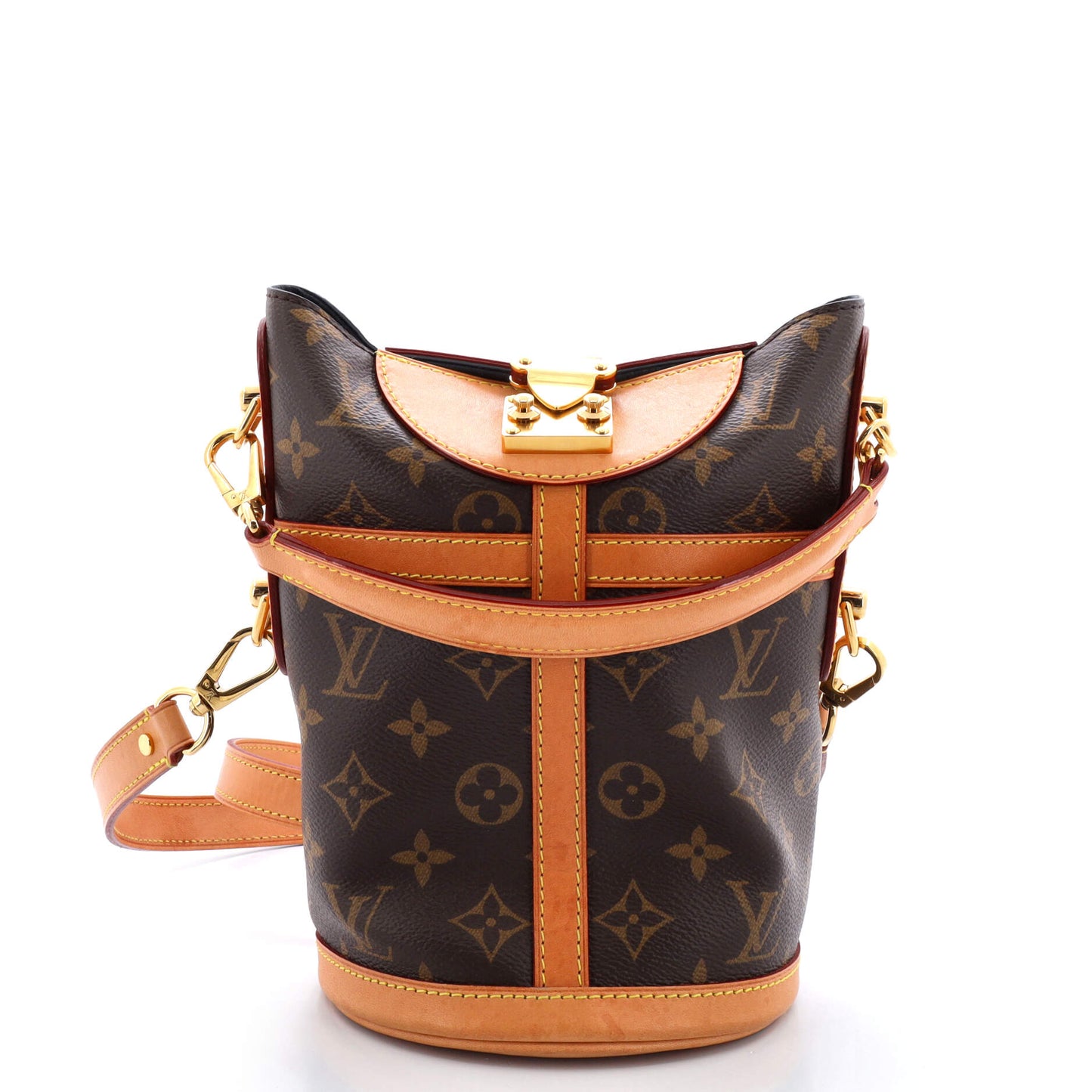 Louis Vuitton Duffle Handbag Monogram Canvas