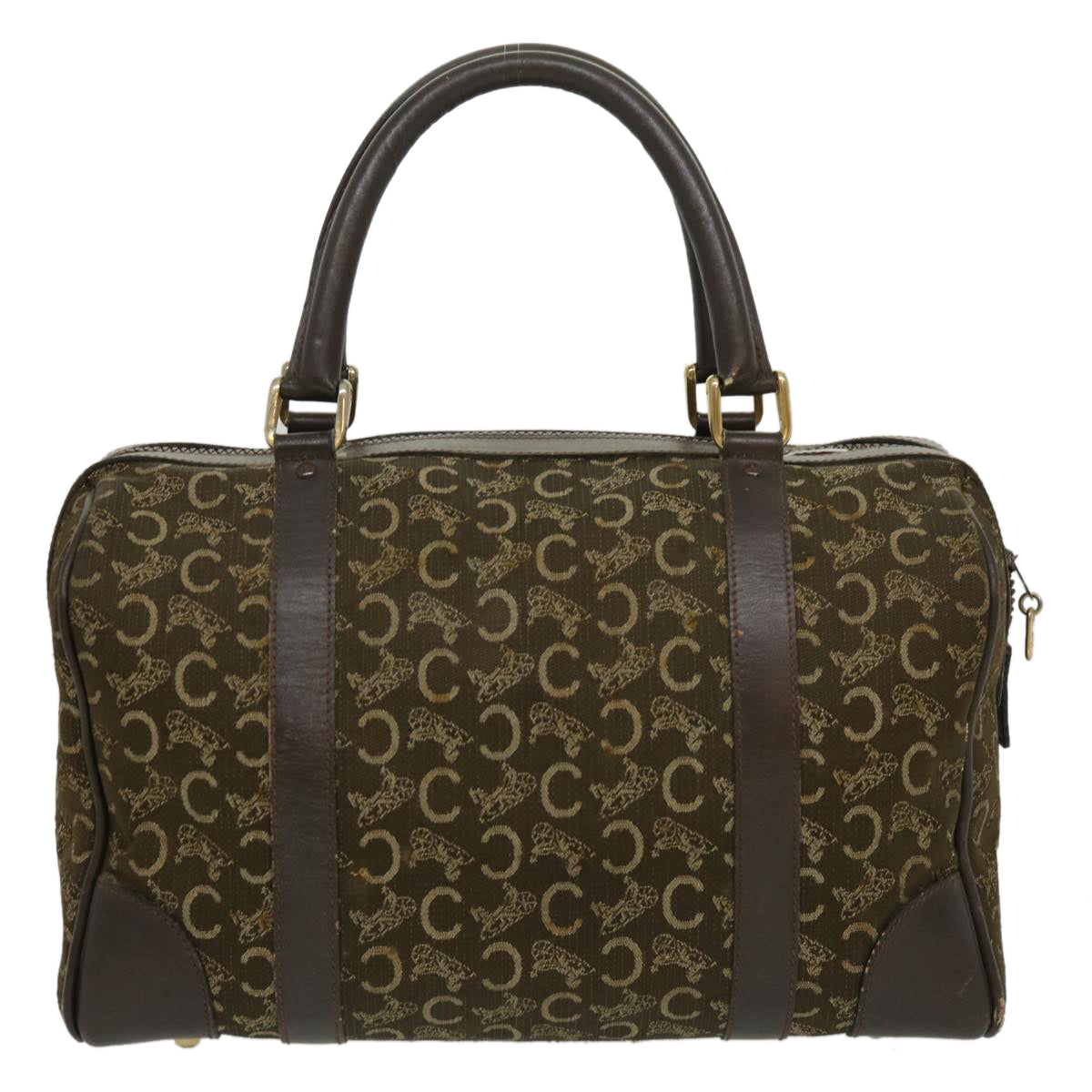 Luxury CELINE C Macadam Canvas Hand Bag Brown  29810