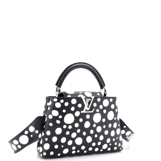 Louis Vuitton Capucines Bag Yayoi Kusama Infinity Dots Taurillon Leather BB