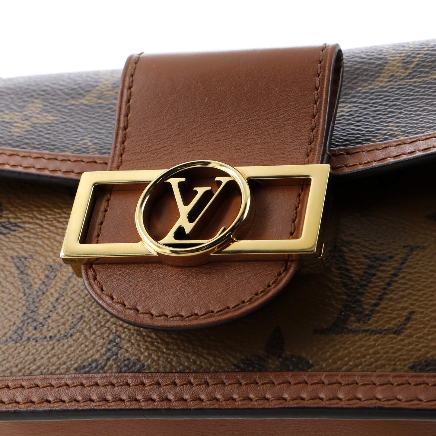 Louis Vuitton Dauphine Shoulder Bag Reverse Monogram Canvas Mini