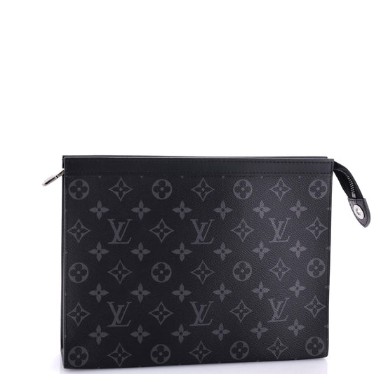 Louis Vuitton Pochette Voyage Monogram Eclipse Canvas MM