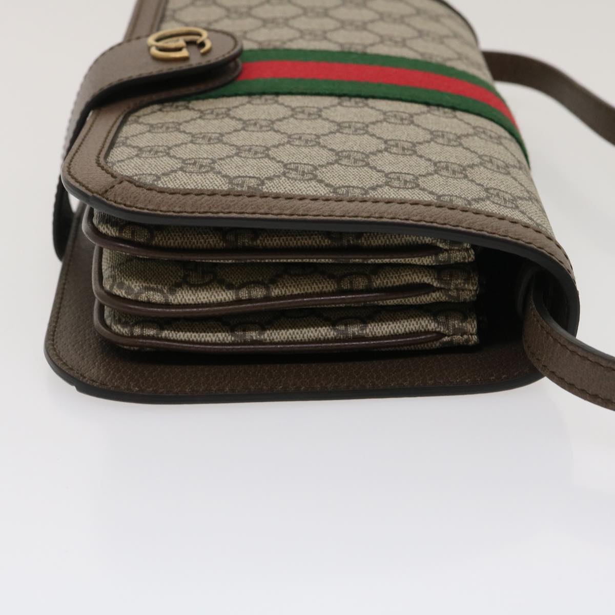 Gucci Leather Canvas Shoulder Bag