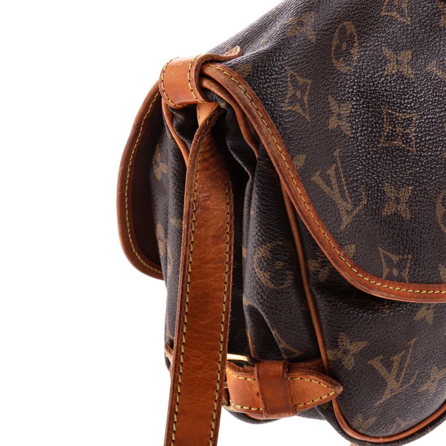 Louis Vuitton Saumur Handbag Monogram Canvas 30