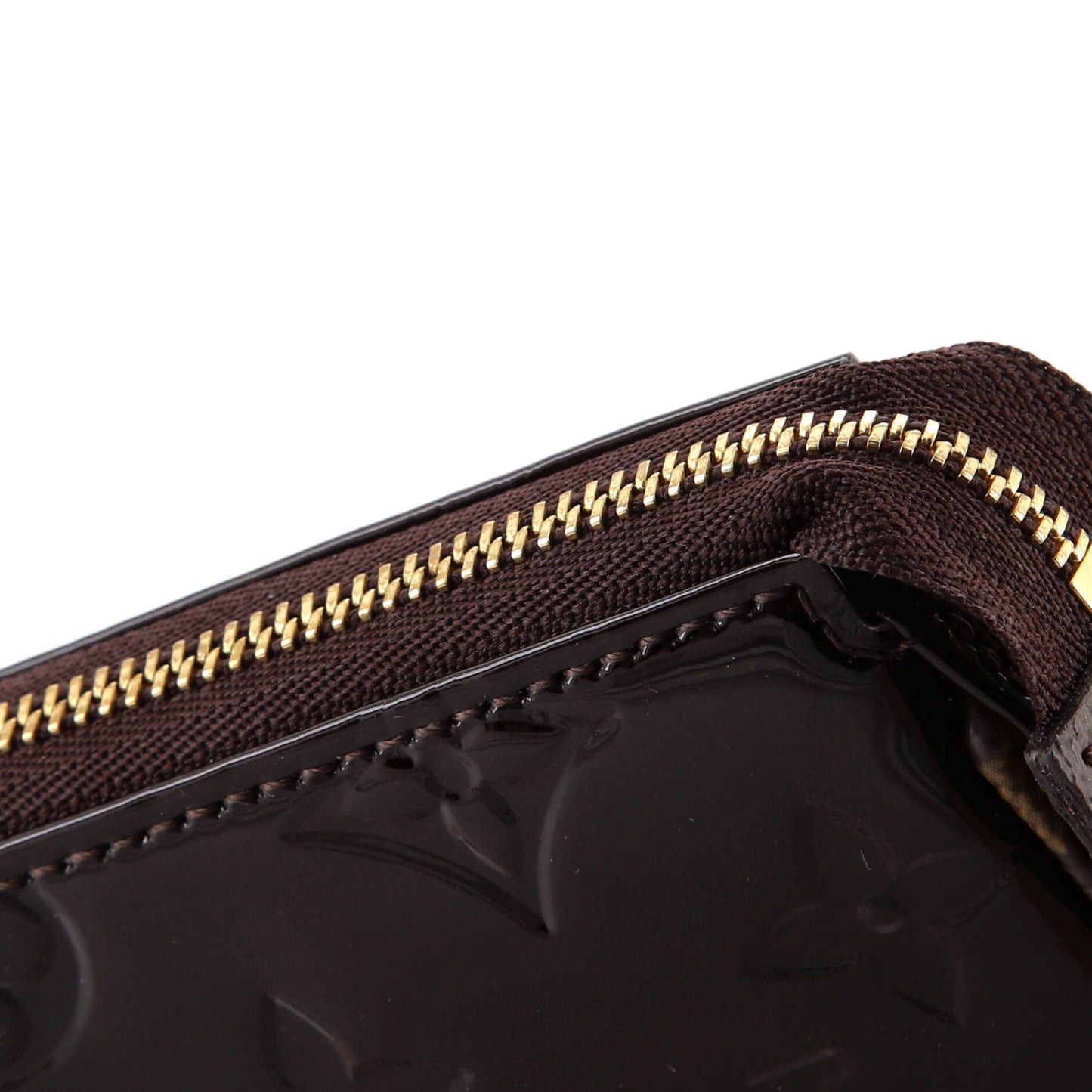 Louis Vuitton Pochette Accessoires Monogram Vernis with Monogram Canvas Mini