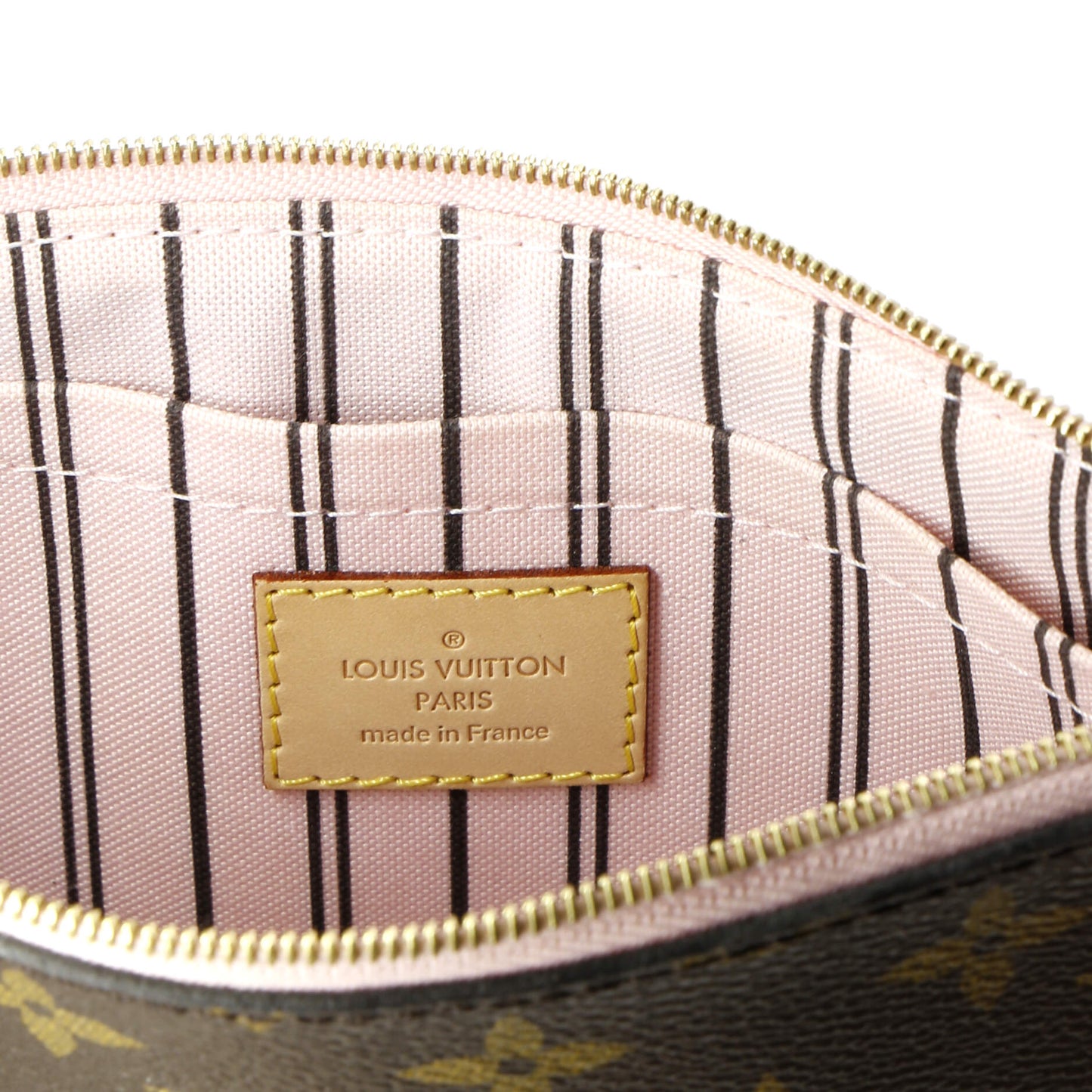 Louis Vuitton Neverfull Pochette Monogram Canvas Large