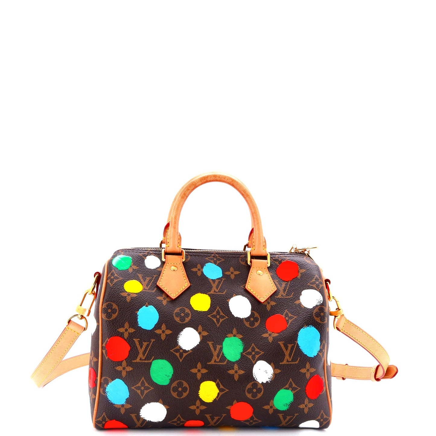 Louis Vuitton  Bandouliere Bag Yayoi Kusama Painted Dots Monogram Canvas 25