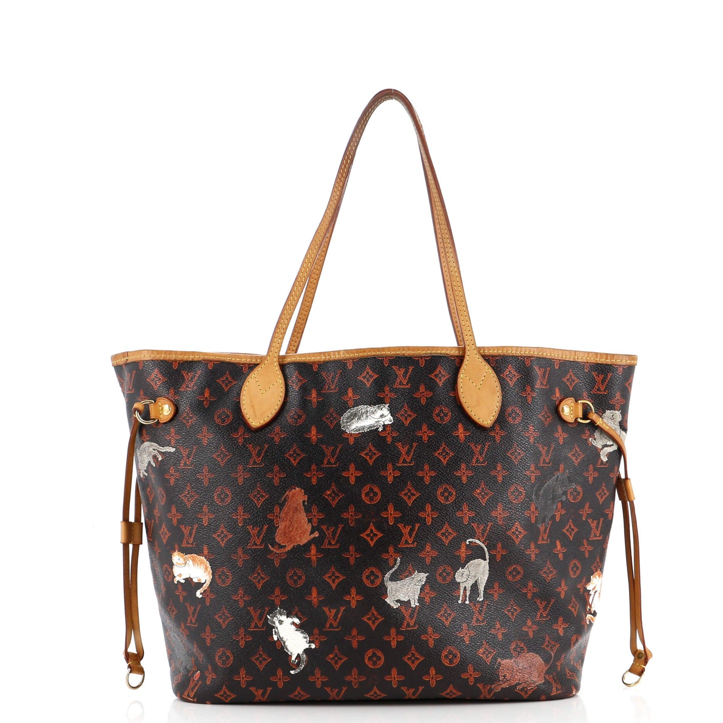 Louis Vuitton Neverfull NM Tote Limited Edition Grace Coddington Catogram Canvas MM