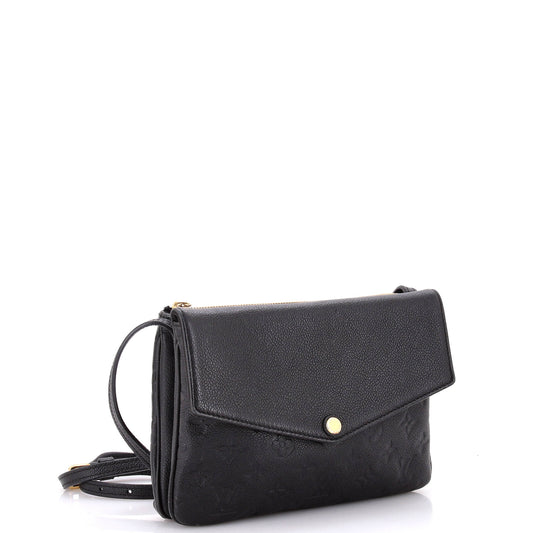 Louis Vuitton Twice Handbag Monogram Empreinte Leather