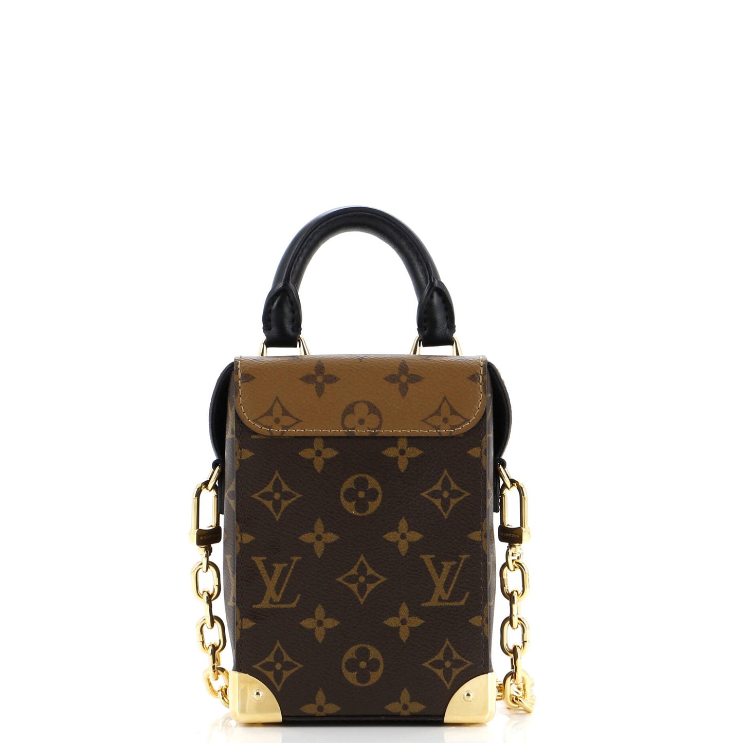Louis Vuitton Camera Box NM Handbag Studded Reverse Monogram Canvas