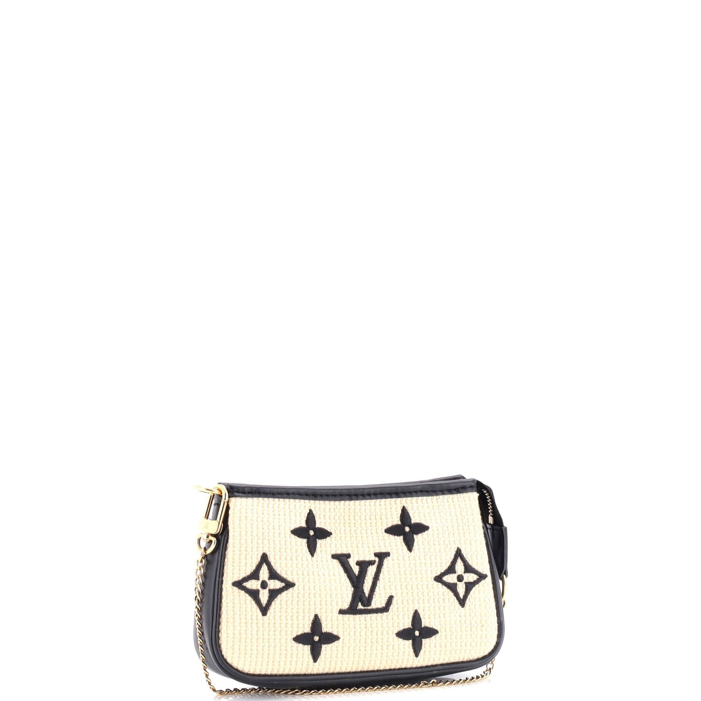 Louis Vuitton Pochette Accessoires Monogram Giant Embroidered Cotton Mini