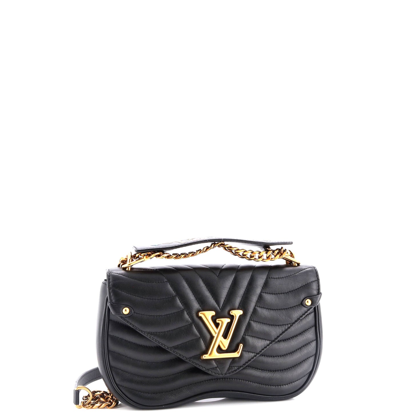 Louis Vuitton New Wave Chain Bag Quilted Leather MM