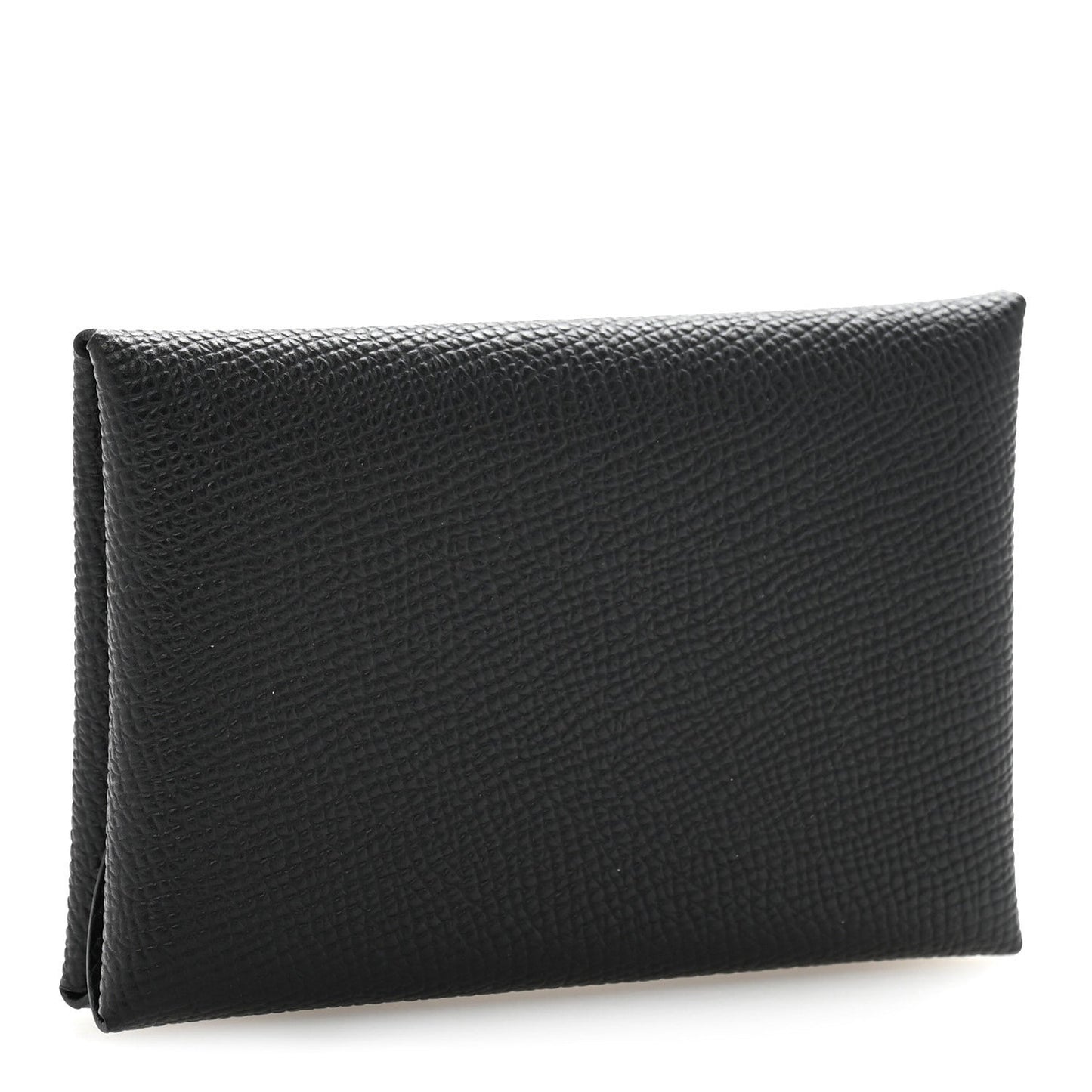 Hermes Epsom Calvi Duo Card Case Black