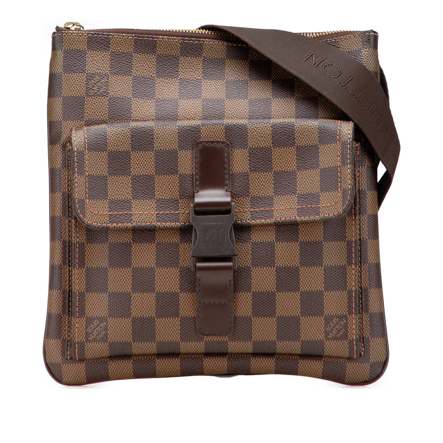 Brown Louis Vuitton Damier Ebene Pochette Melville Crossbody Bag