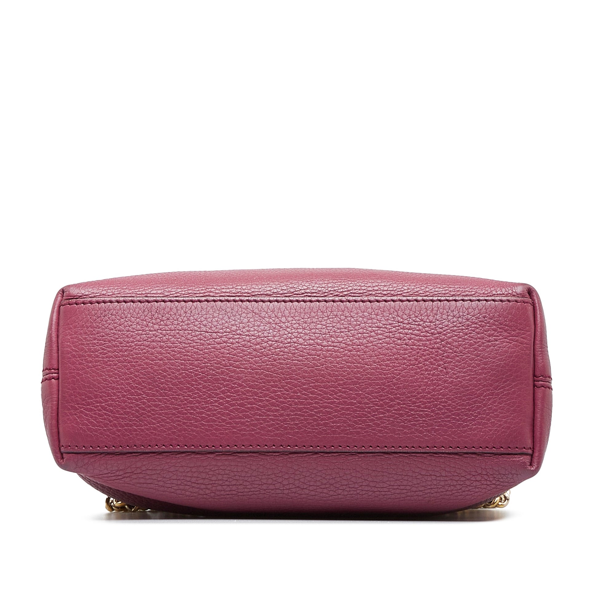 Gucci Soho Purple Leather Chain Tote Style 3