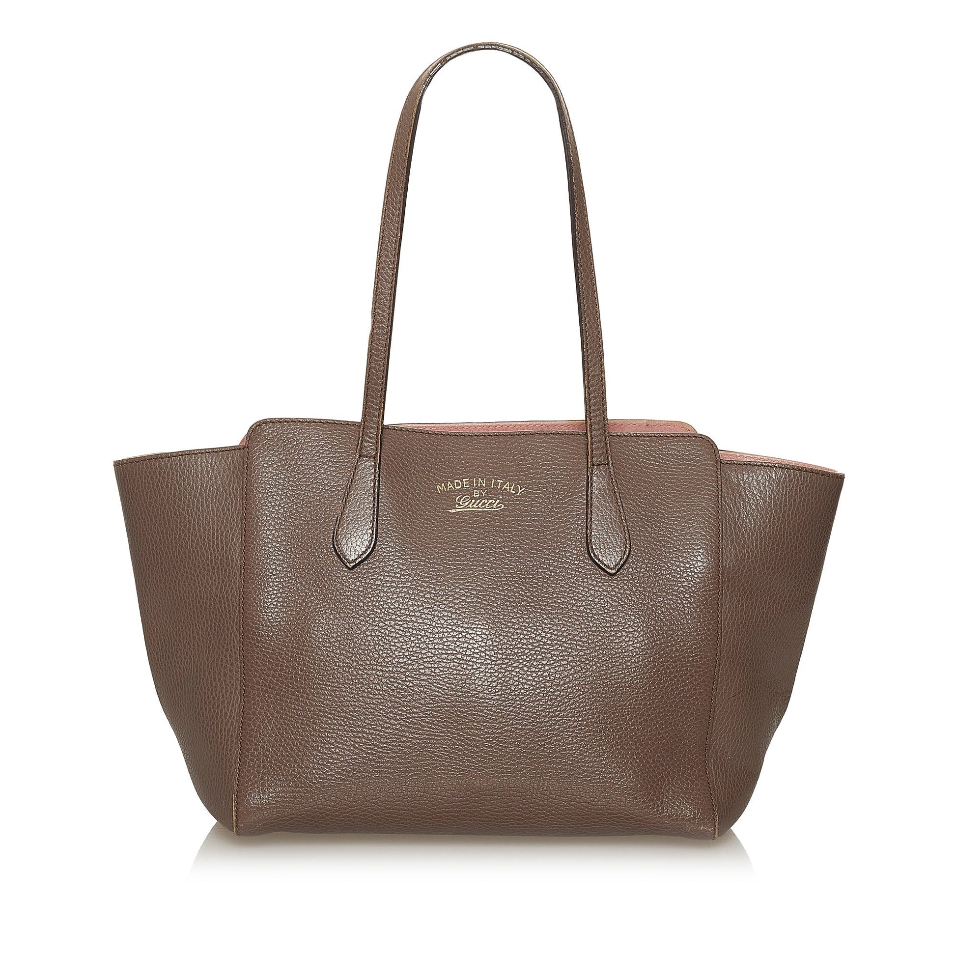 Gucci Brown Leather Tote Style 7