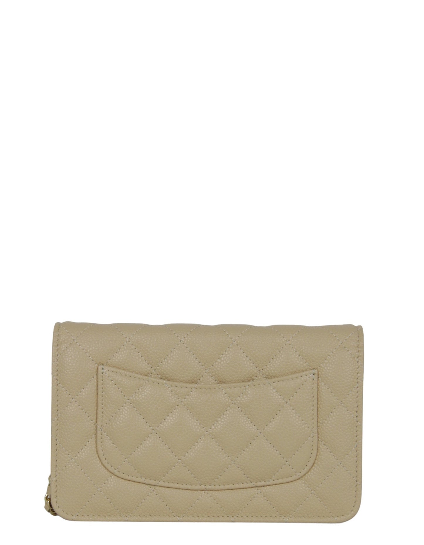 Chanel NWT Beige Caviar Leather WOC Crossbody