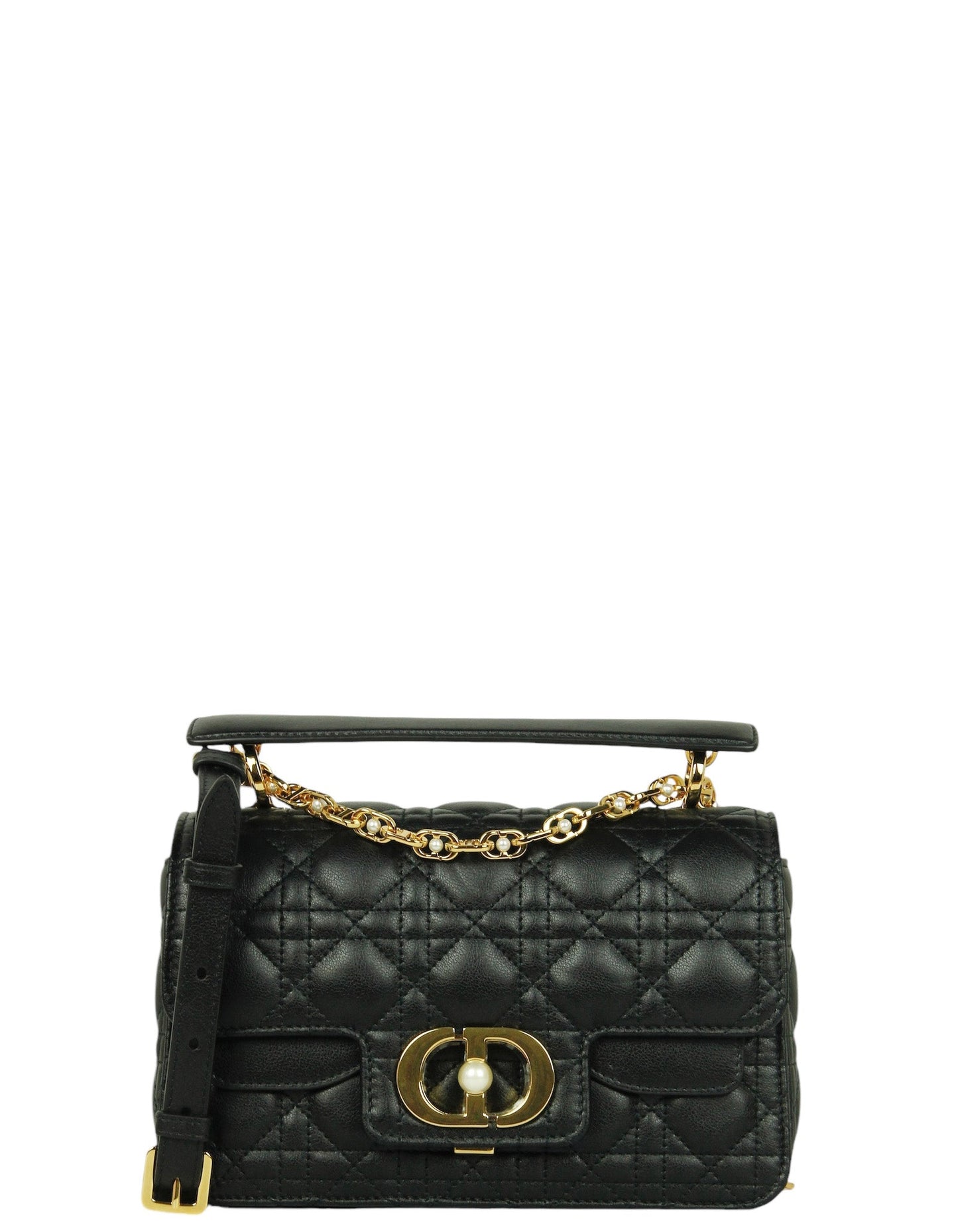 Christian Dior Black Small Dior Jolie Top Handle Bag