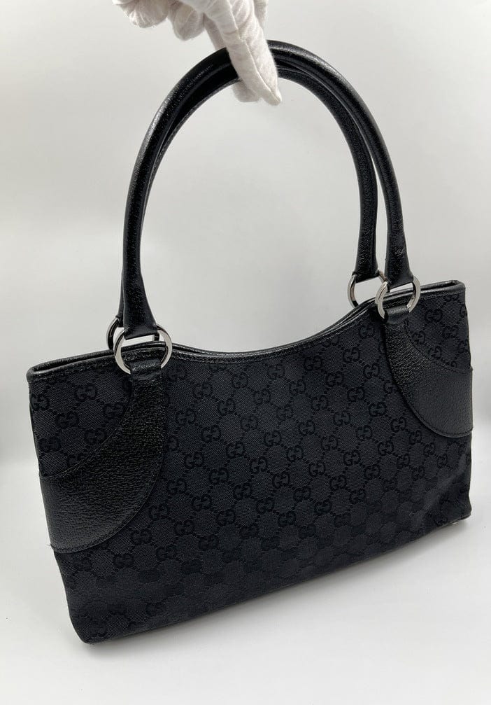 Gucci Leather Canvas Shoulder Bag Style 15