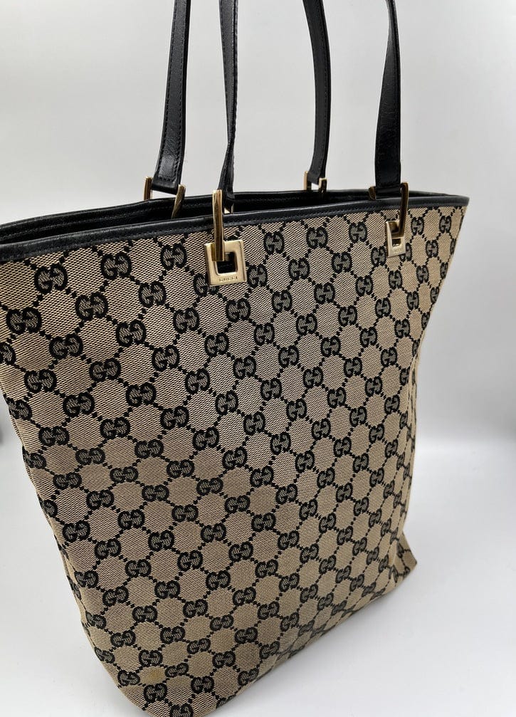 Gucci Leather Canvas Tote Style 26