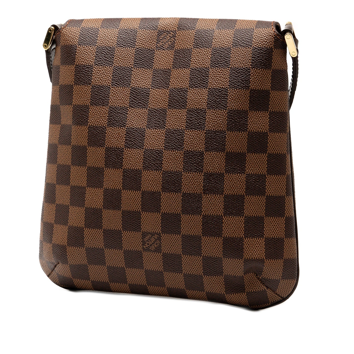 Brown Louis Vuitton Damier Ebene Mtte Salsa Long Strap Crossbody Bag