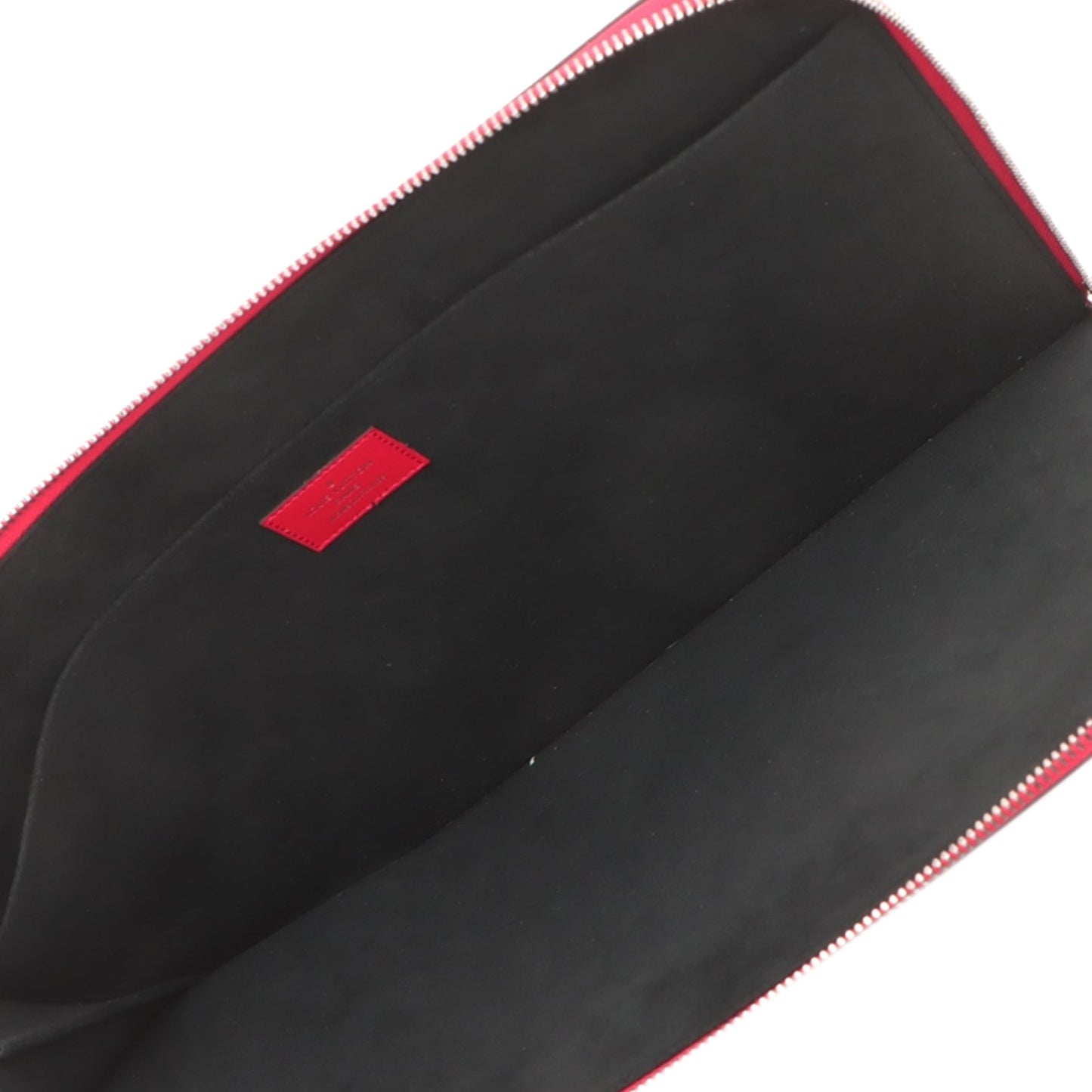 Red Louis Vuitton Supreme Epi Pochette Jour GM Clutch Bag